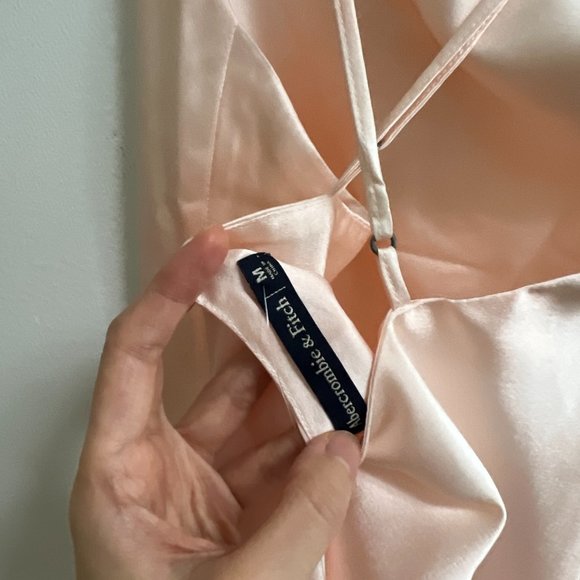 Abercrombie & Fitch Cowl Neck Satin Slip Dress M - Picture 7 of 12